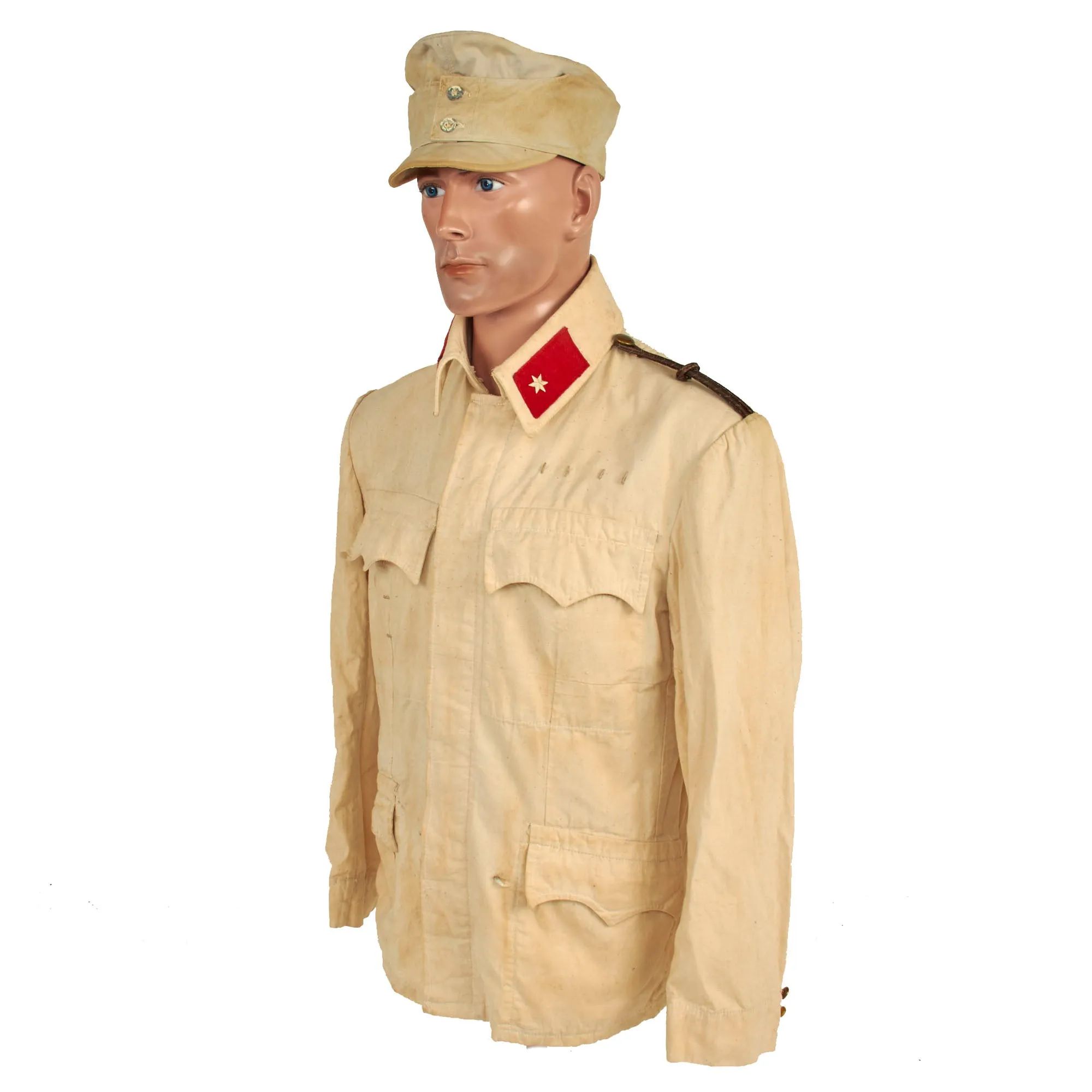 Original Austro-Hungarian WWI Enlisted Summerweight White Field Uniform Set With Cap - Dated 1917