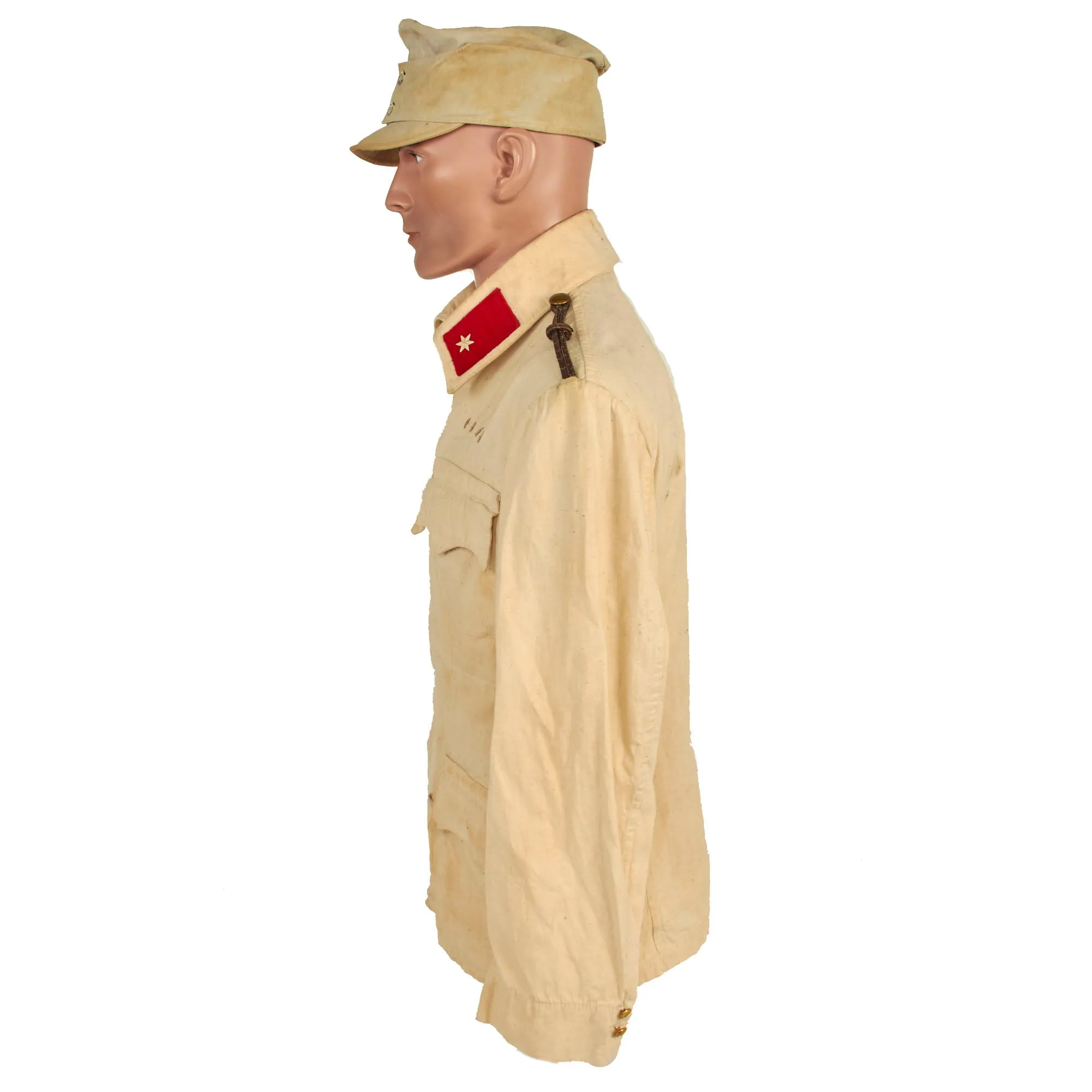 Original Austro-Hungarian WWI Enlisted Summerweight White Field Uniform Set With Cap - Dated 1917