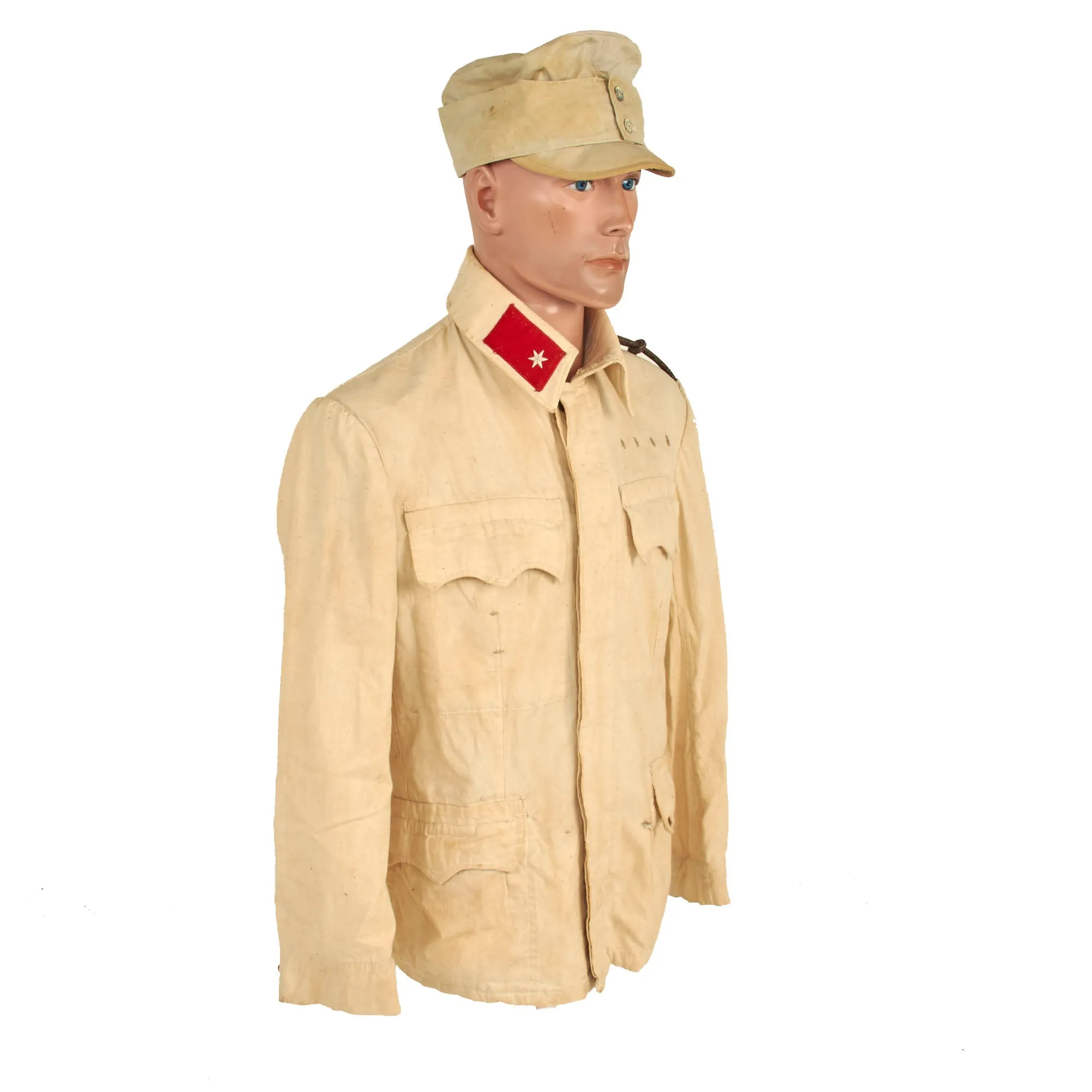 Original Austro-Hungarian WWI Enlisted Summerweight White Field Uniform Set With Cap - Dated 1917