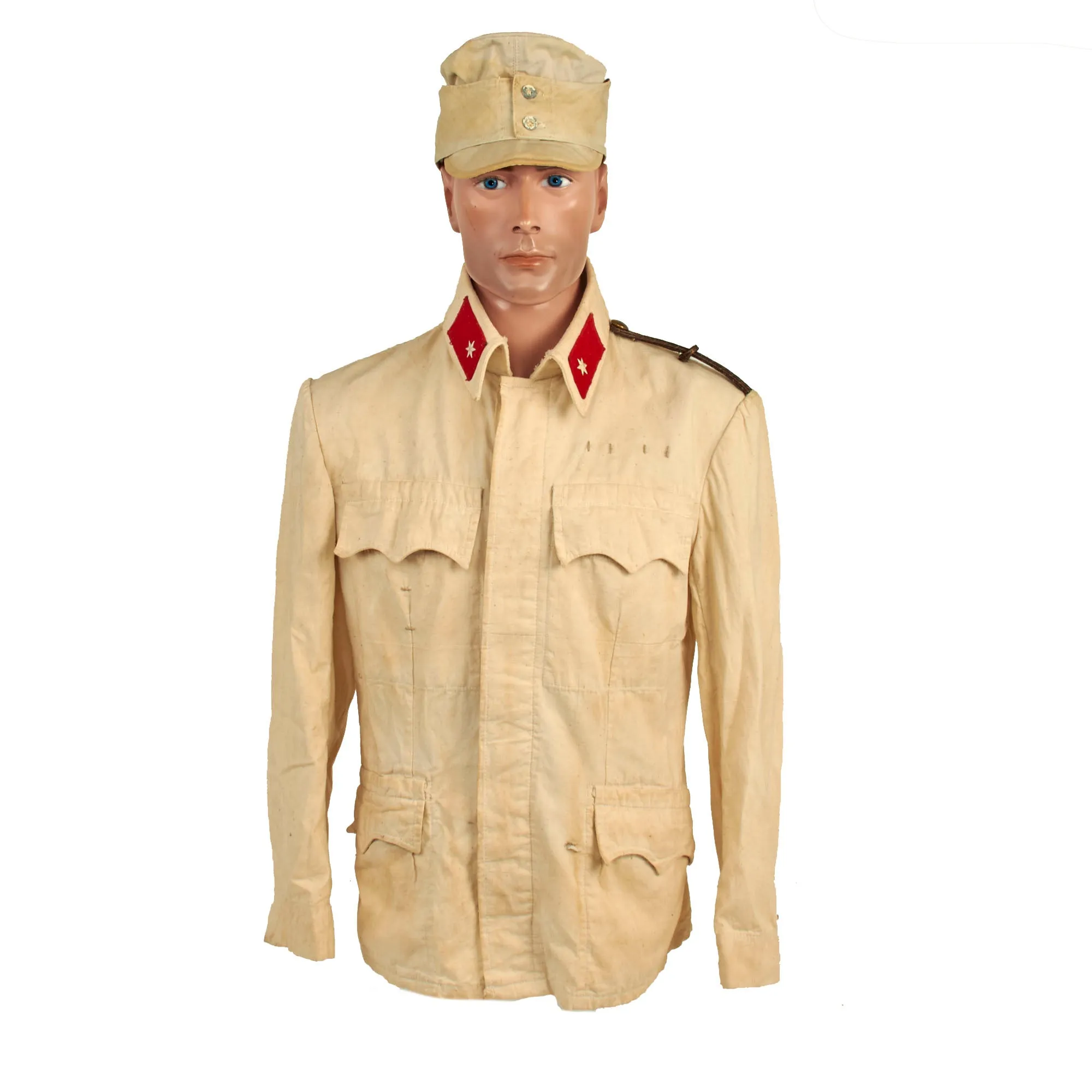 Original Austro-Hungarian WWI Enlisted Summerweight White Field Uniform Set With Cap - Dated 1917