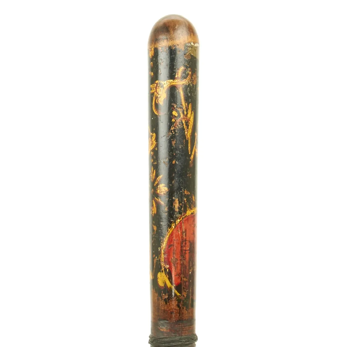 Original British Victorian Painted Bobby Police Truncheon c.1870 by Parker Field & Sons