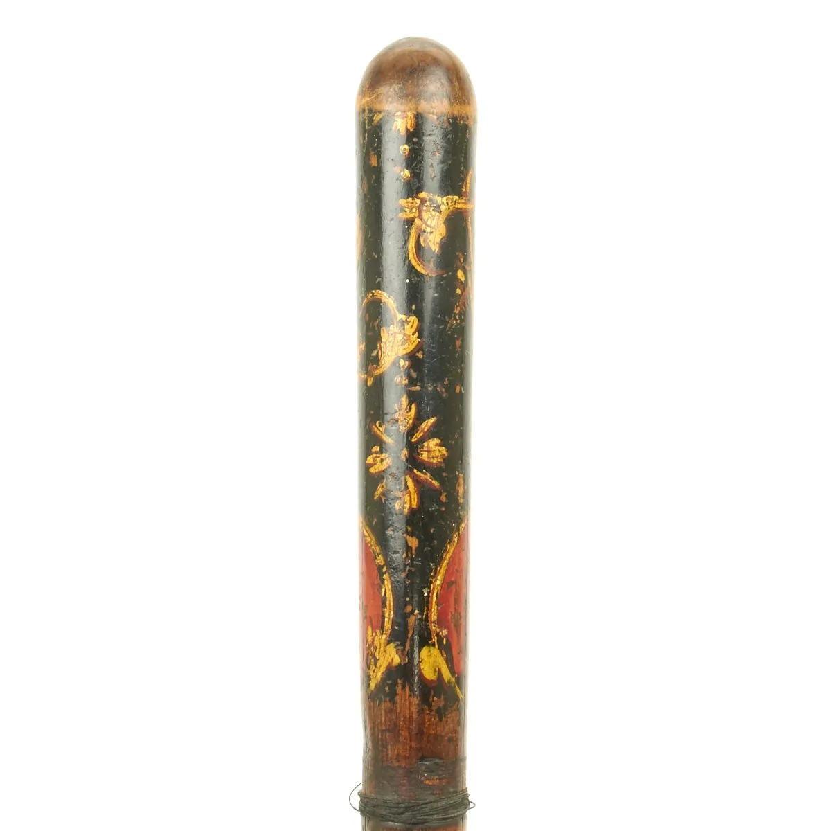 Original British Victorian Painted Bobby Police Truncheon c.1870 by Parker Field & Sons