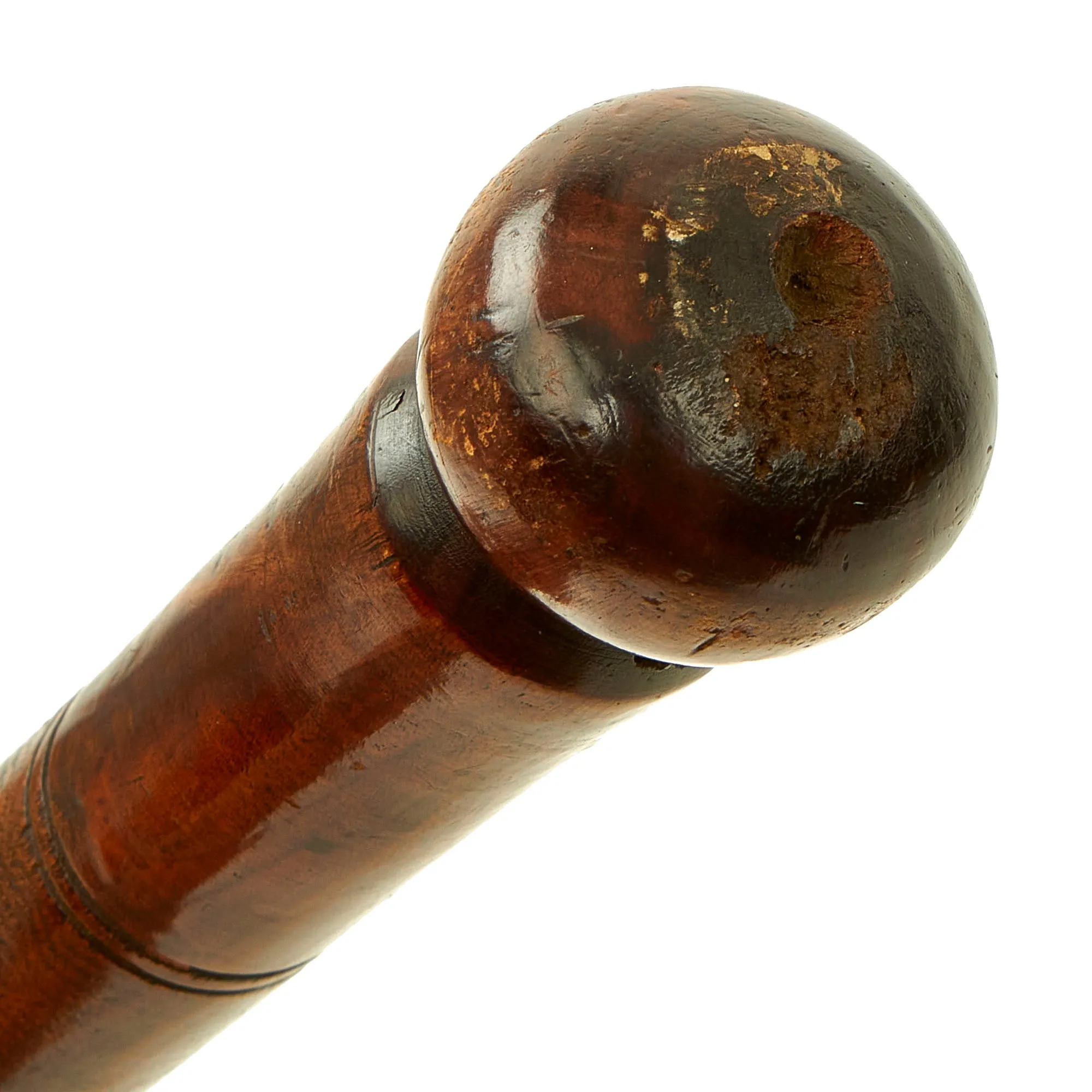 Original British Victorian Painted Bobby Police Truncheon c.1870 For Leamington Commissioners