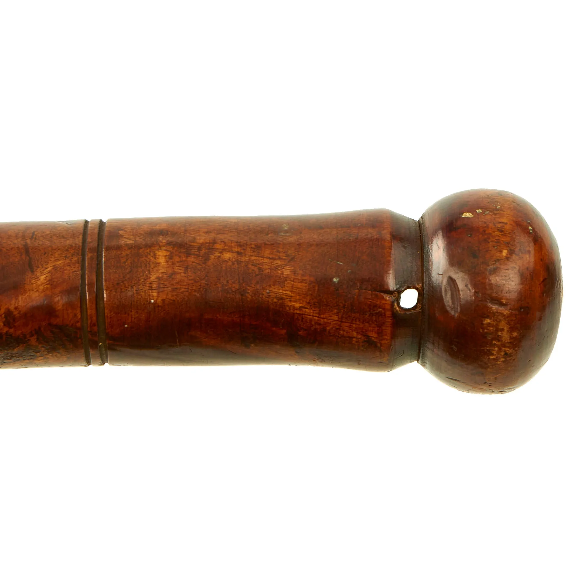 Original British Victorian Painted Bobby Police Truncheon c.1870 For Leamington Commissioners