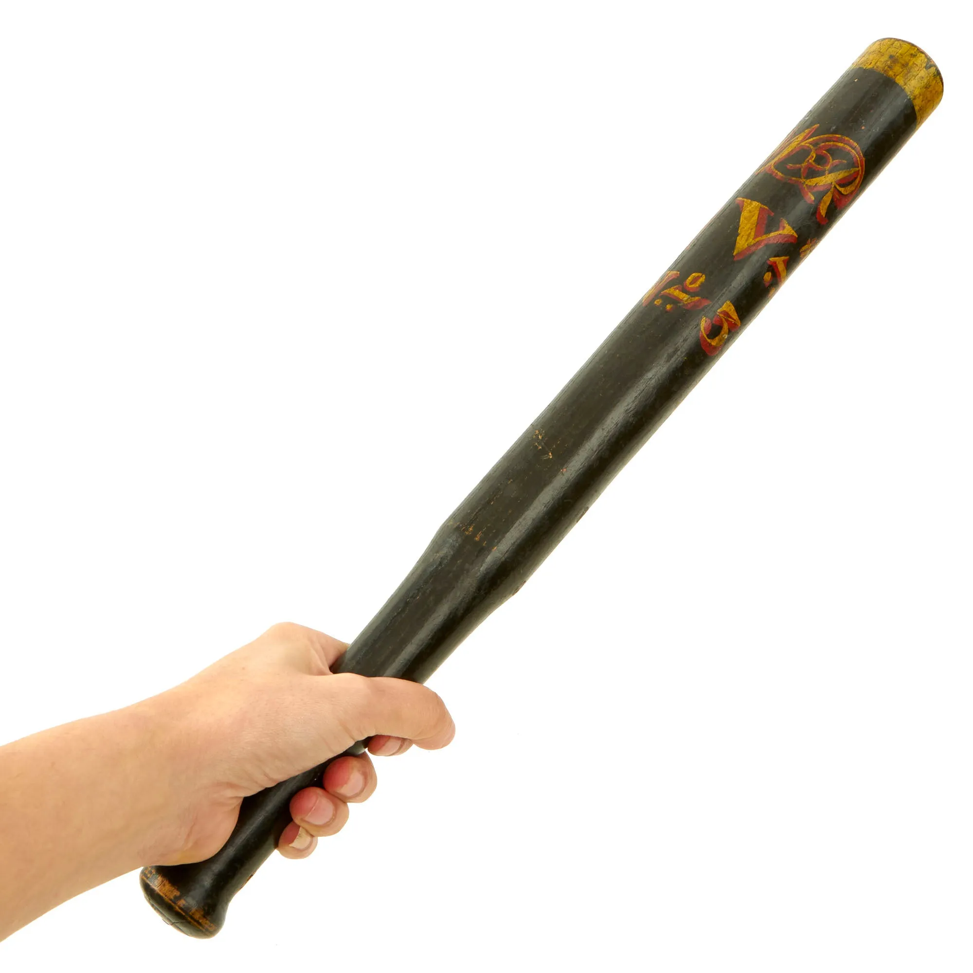 Original British Victorian Painted Bobby Police Truncheon c.1870