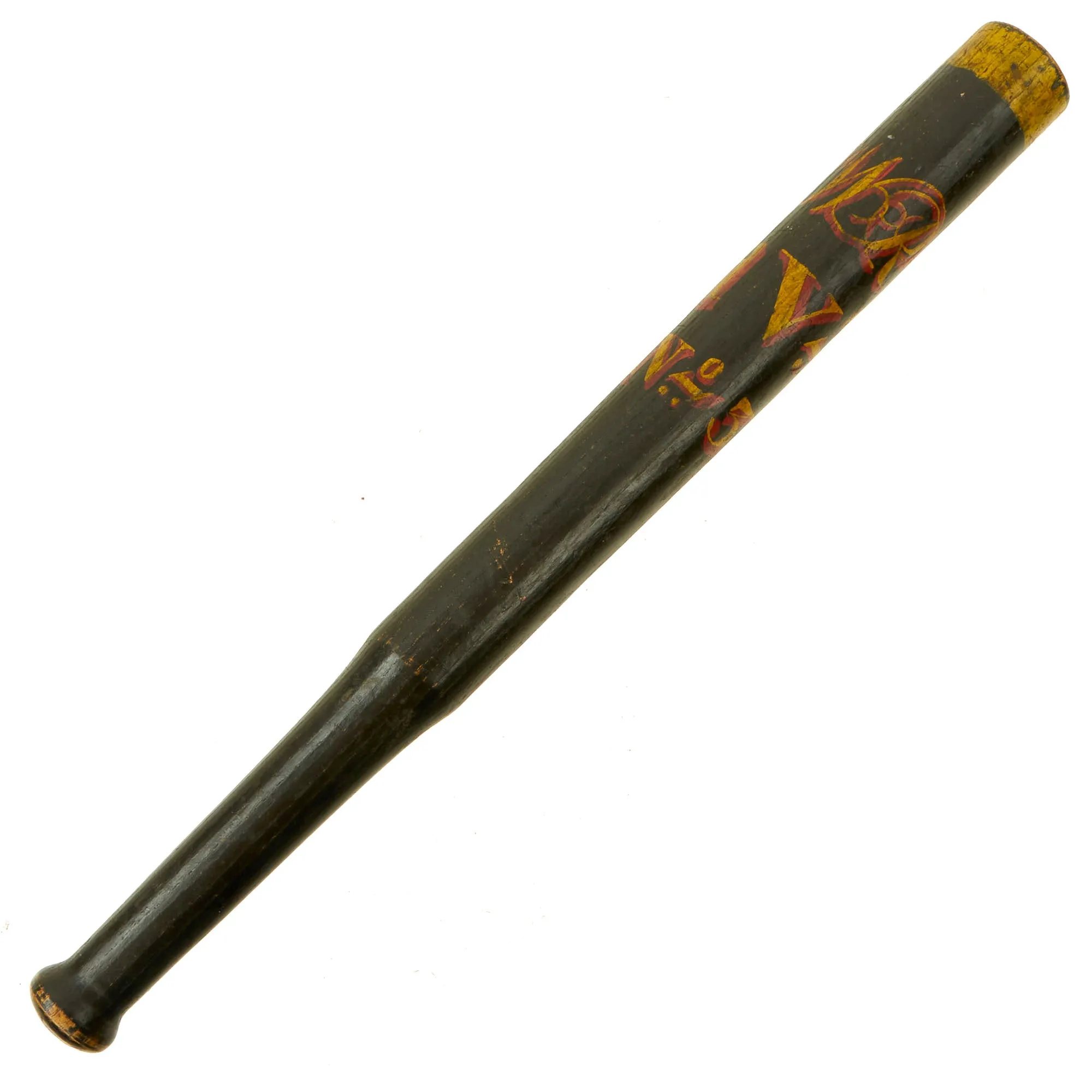 Original British Victorian Painted Bobby Police Truncheon c.1870