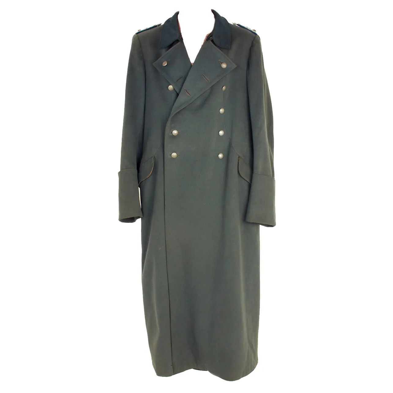 Original German WWII German Medical Officer Senior Field Surgeon's Wool Greatcoat