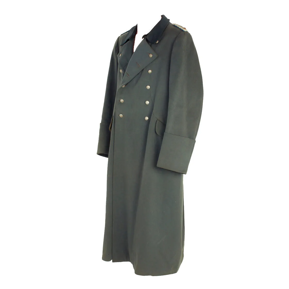 Original German WWII German Medical Officer Senior Field Surgeon's Wool Greatcoat