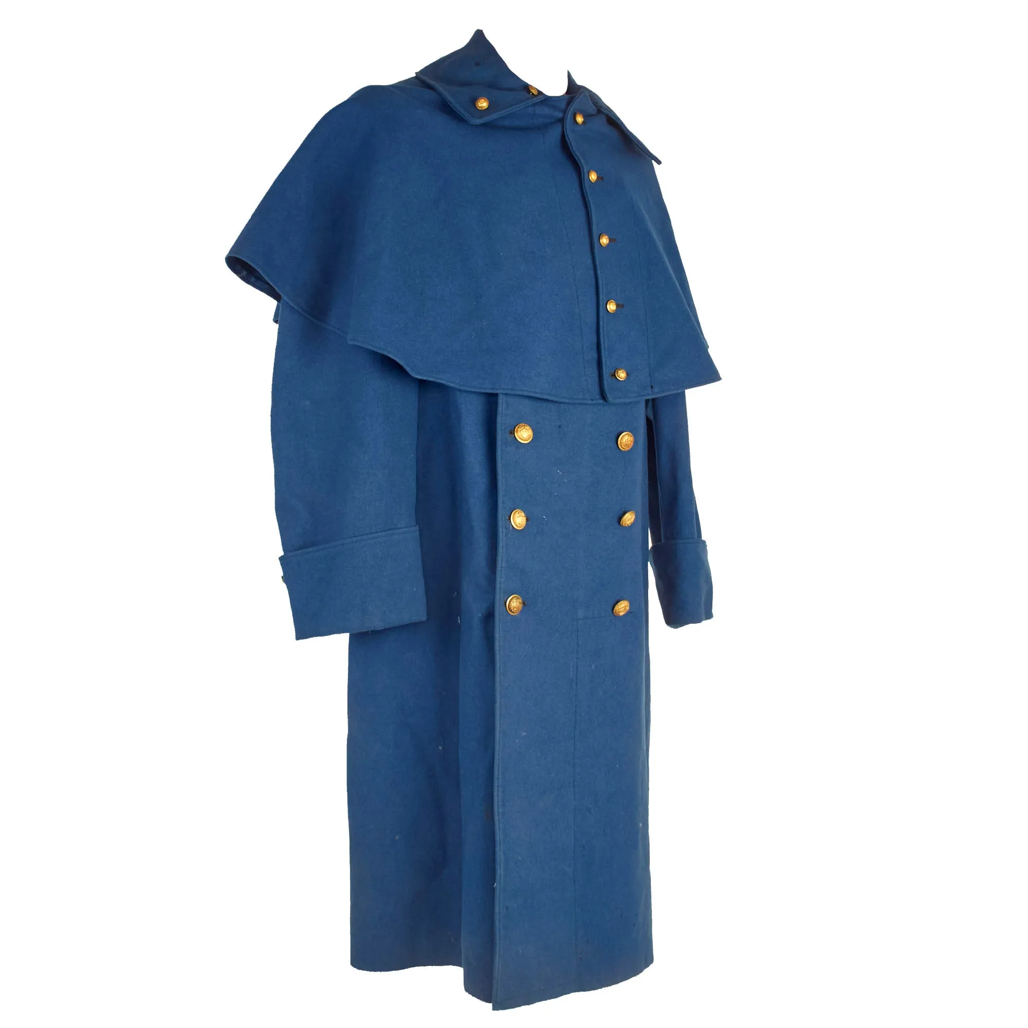 Original U.S. Indian Wars State of New York Officers’ “Saxony Blue” Model 1851 Greatcoat