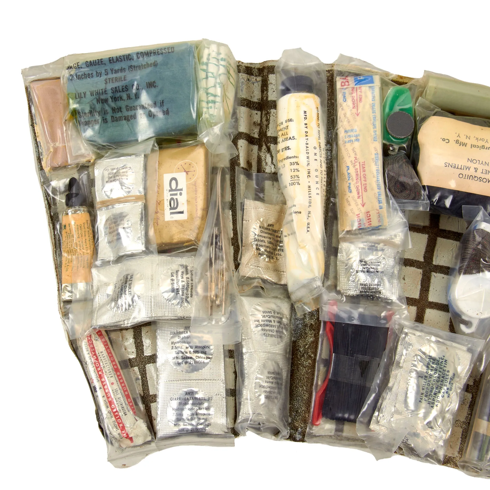 Original U.S. Vietnam War Rare 1 of Only 100 Issued Experimental “Holster Survival Kit, Individual” Issued To Sgt Maj George Beitzel, MACV-SOG - Complete, Sealed