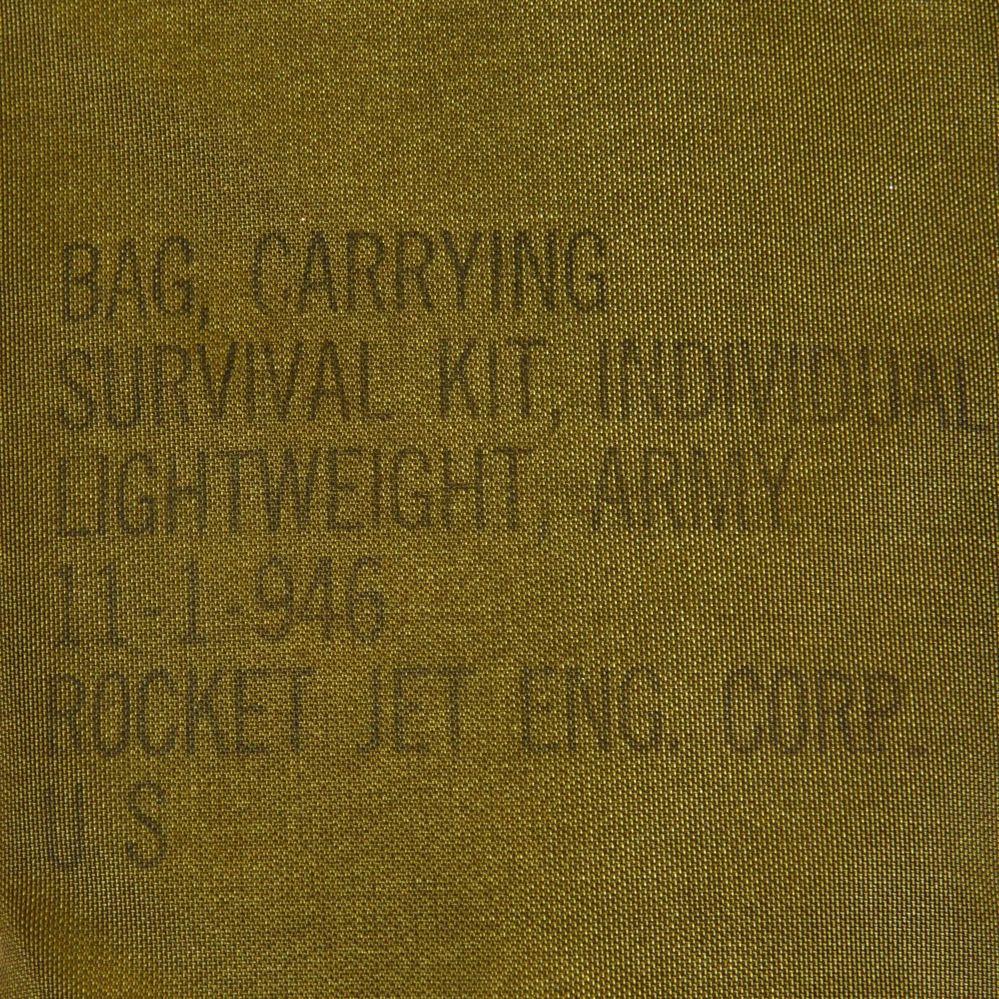 Original U.S. Vietnam War Rare 1 of Only 100 Issued Experimental “Holster Survival Kit, Individual” Issued To Sgt Maj George Beitzel, MACV-SOG - Complete, Sealed