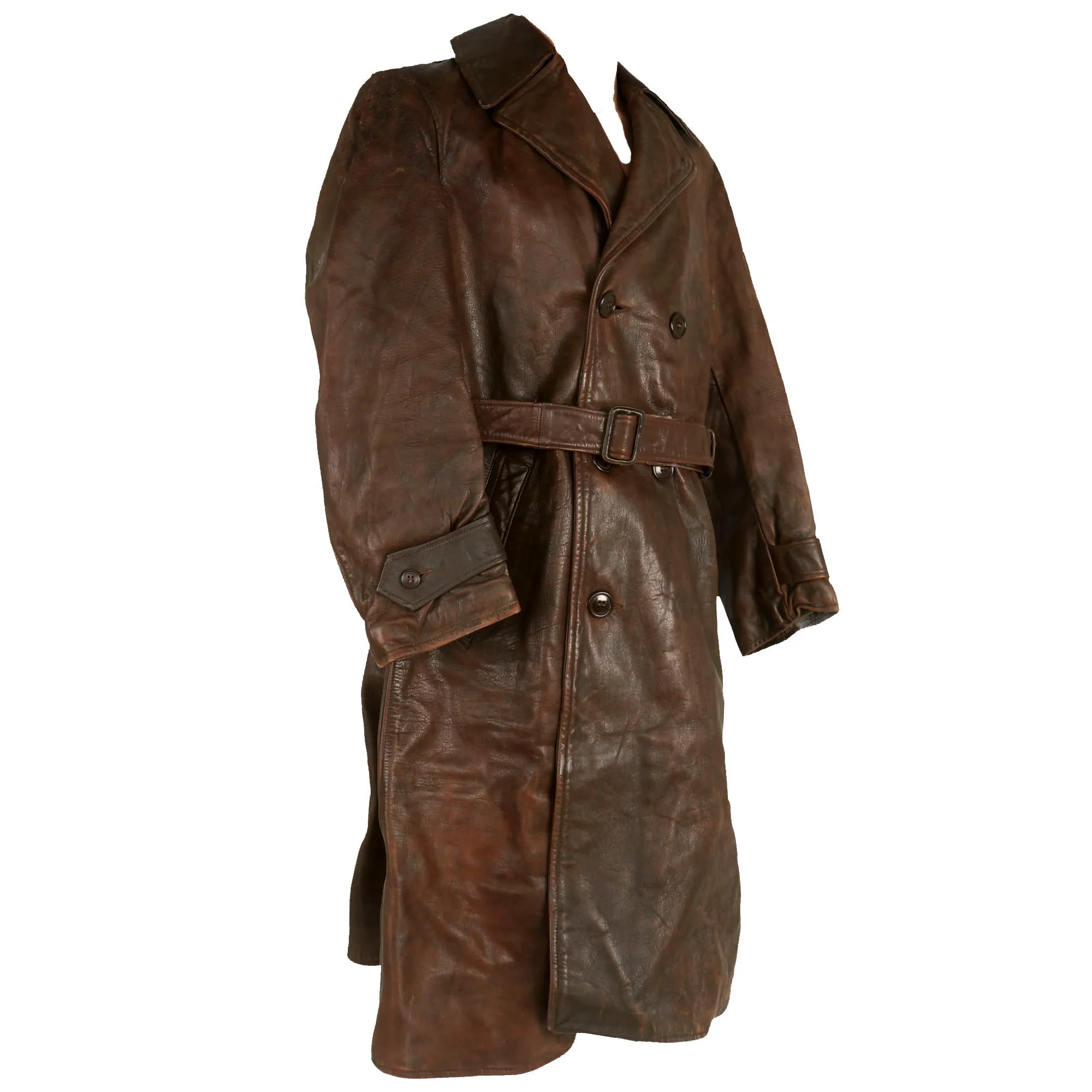 Original U.S. WWI Named 182nd Aero Squadron, 1st Army Air Service, Aviation Section, U.S. Signal Corps Pilot Uniform Grouping With Fur Lined Leather Flight Jacket - 2nd Lt. Enoch Fulton