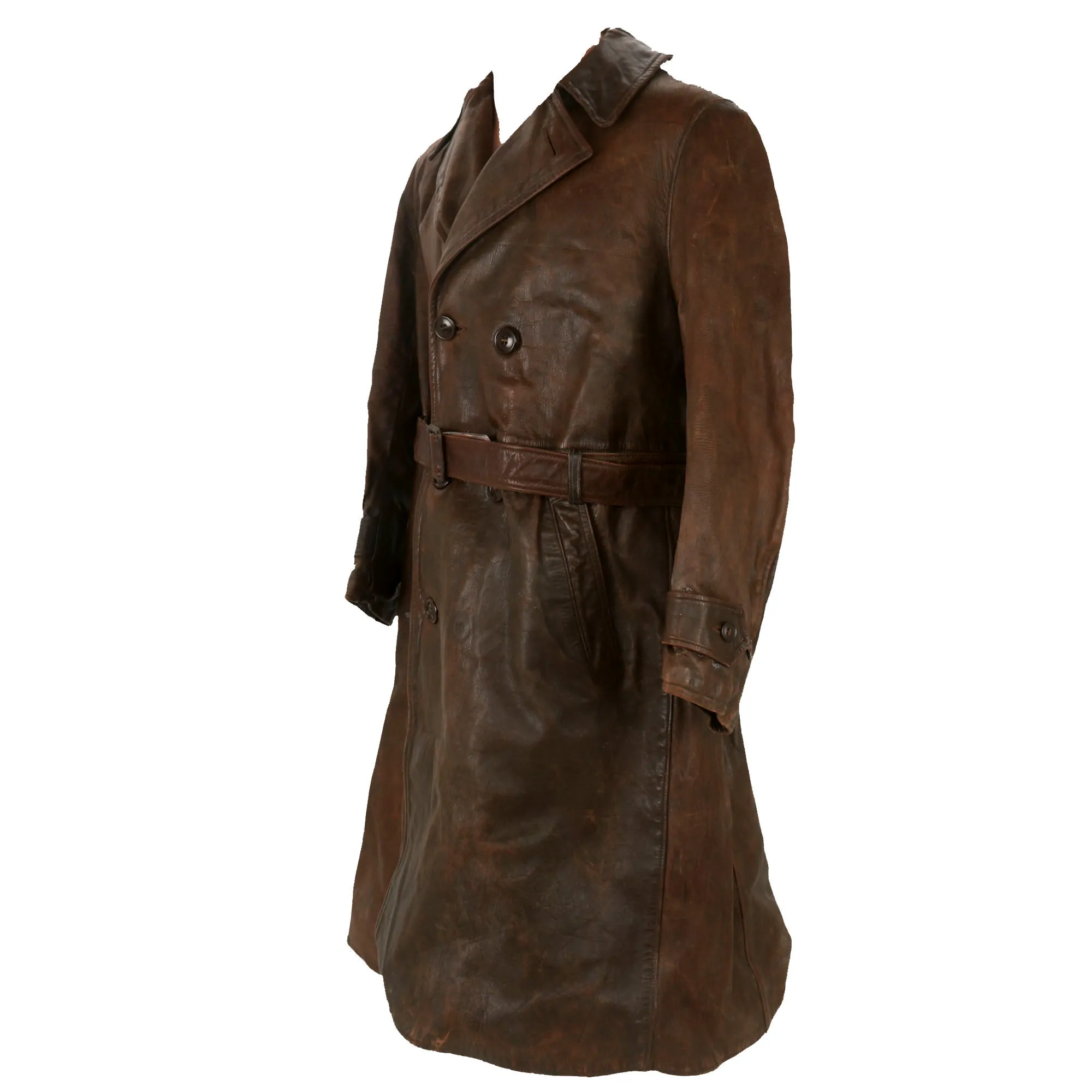 Original U.S. WWI Named 182nd Aero Squadron, 1st Army Air Service, Aviation Section, U.S. Signal Corps Pilot Uniform Grouping With Fur Lined Leather Flight Jacket - 2nd Lt. Enoch Fulton