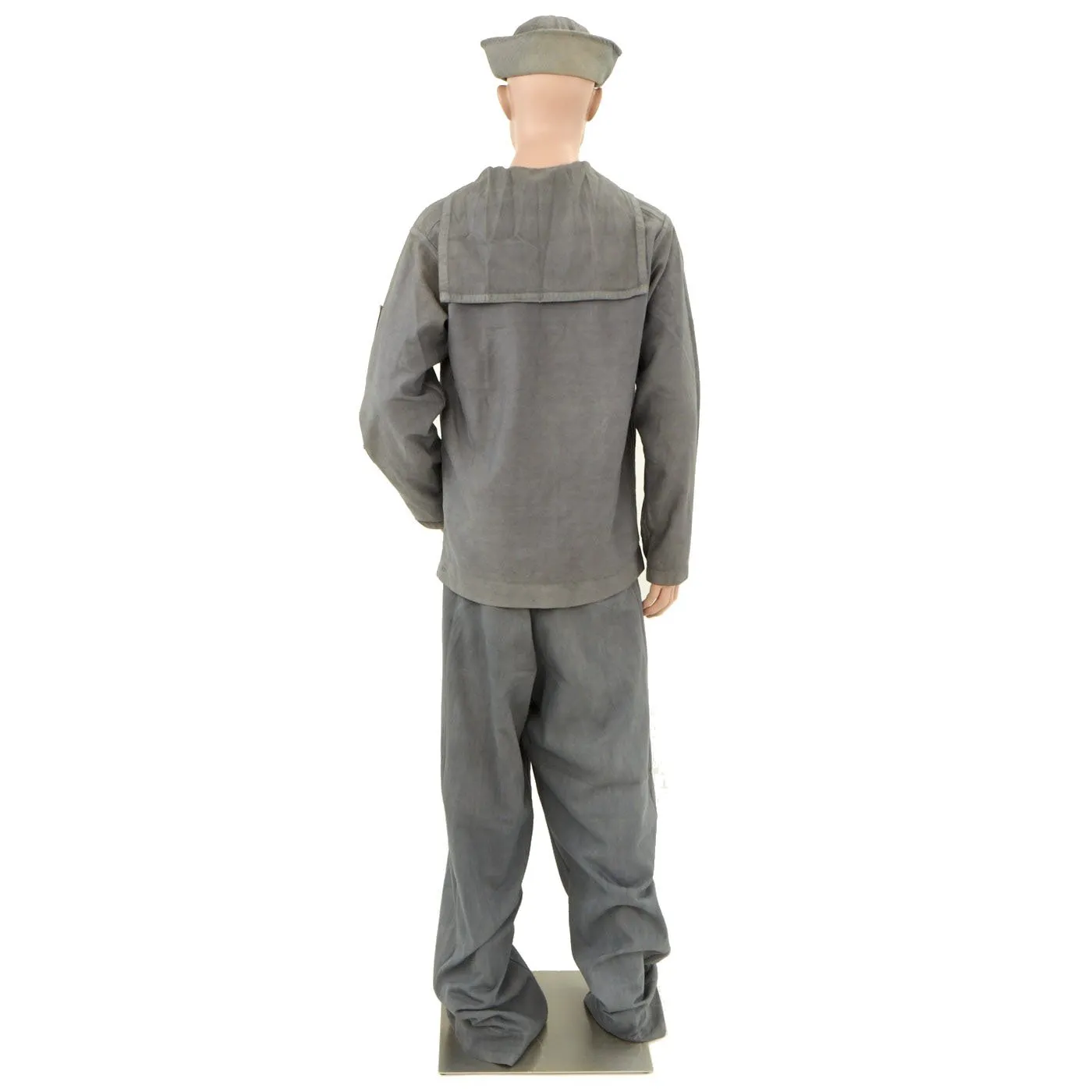 Original U.S. WWII Navy USN Photographer's Mate Slate Grey Cotton Uniform - As Seen in Book