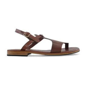 Petal - Men's Brown Calf Leather Sandal