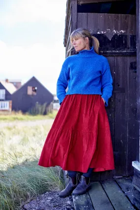 Petticoat Skirt in Washed Chunky Cord