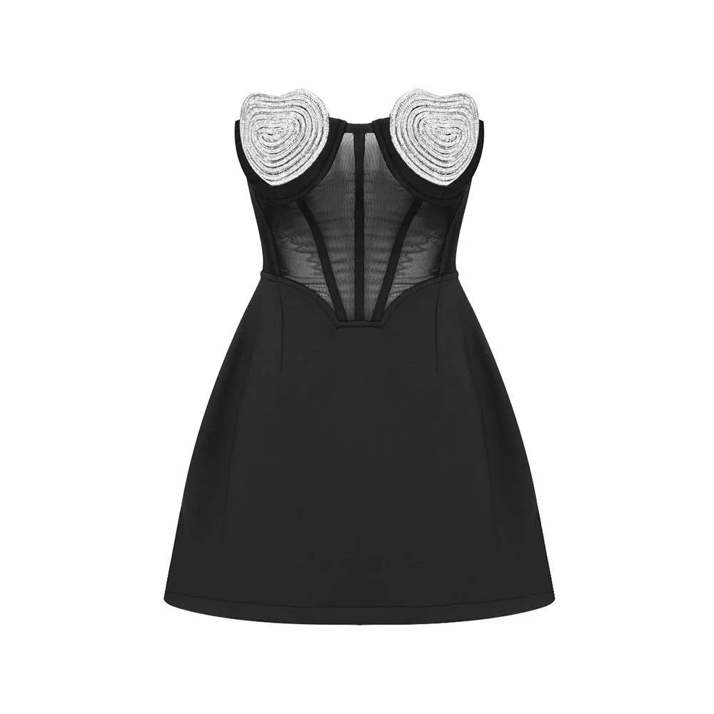 Pia Crystal Heart Dress