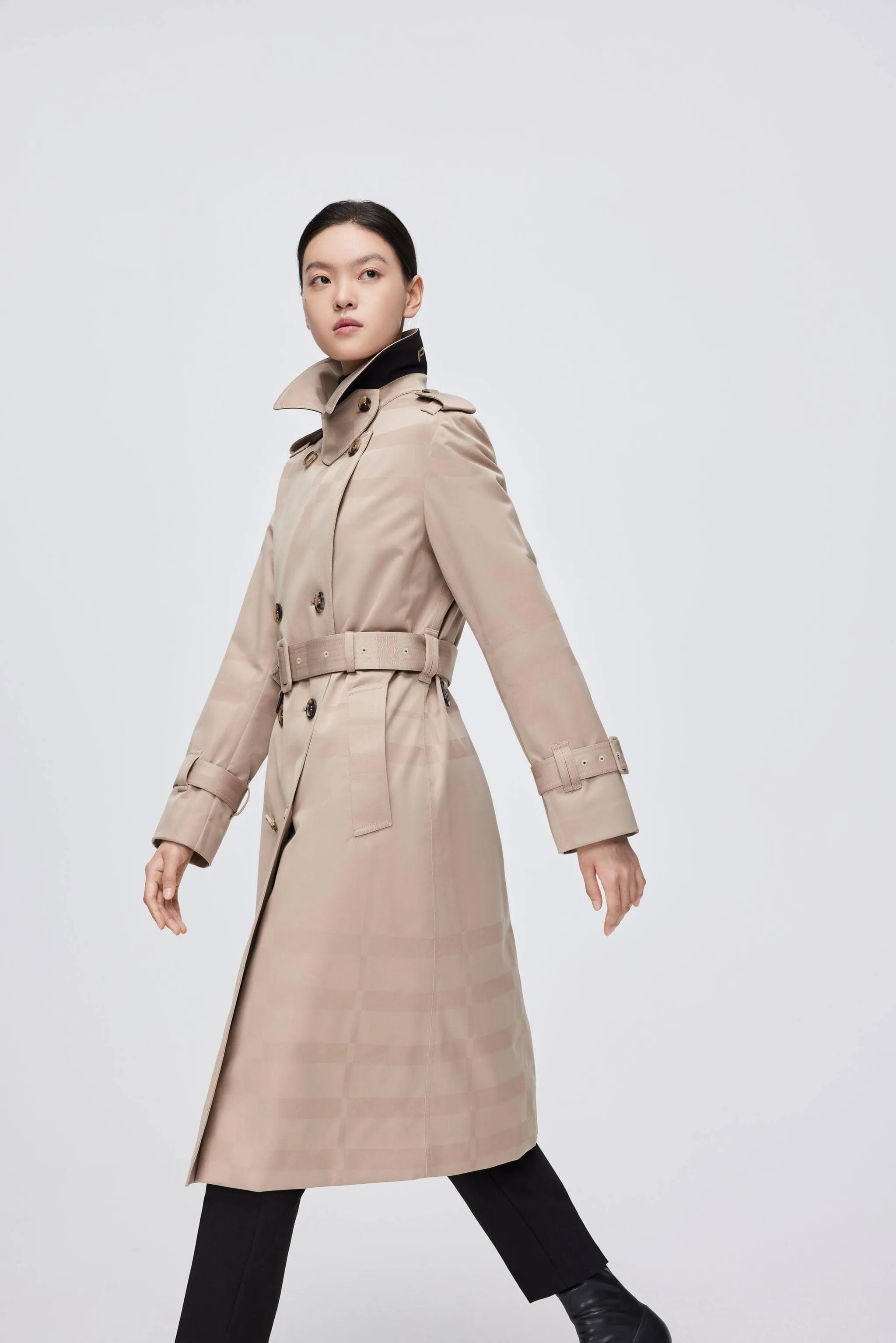 Premium Women's Goose Down Full Length Trench