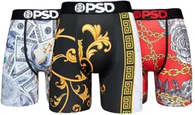 PSD Men's 3-Pack Luxurious Boxer Brief