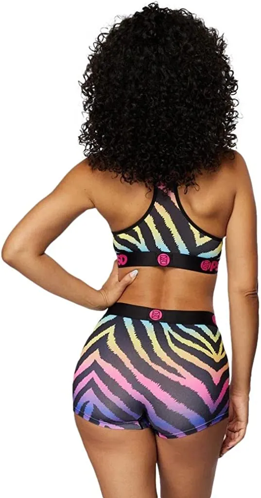 PSD Women's Sports Bra Multi/Rainbow Zebra