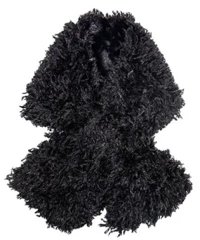 Pull-Thru Scarf - Black Swan Faux Feather