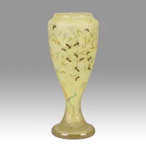 "Bees and Flowers Vase" by Daum Frères