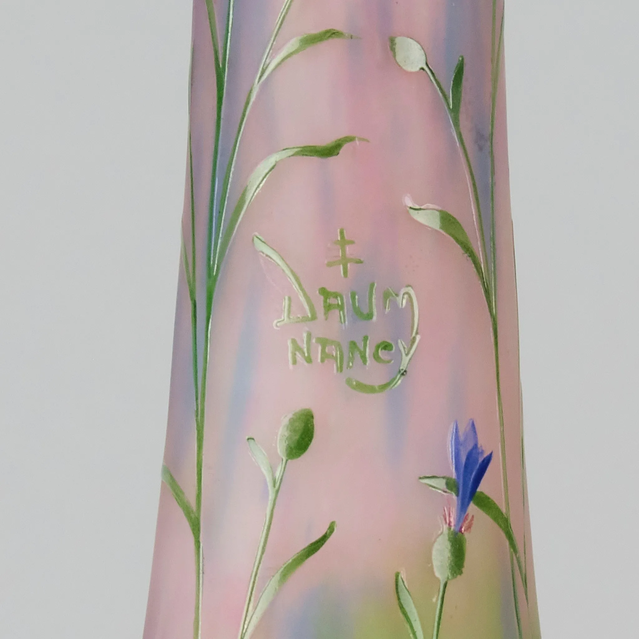 "Cornflower Vase" by Daum Frères