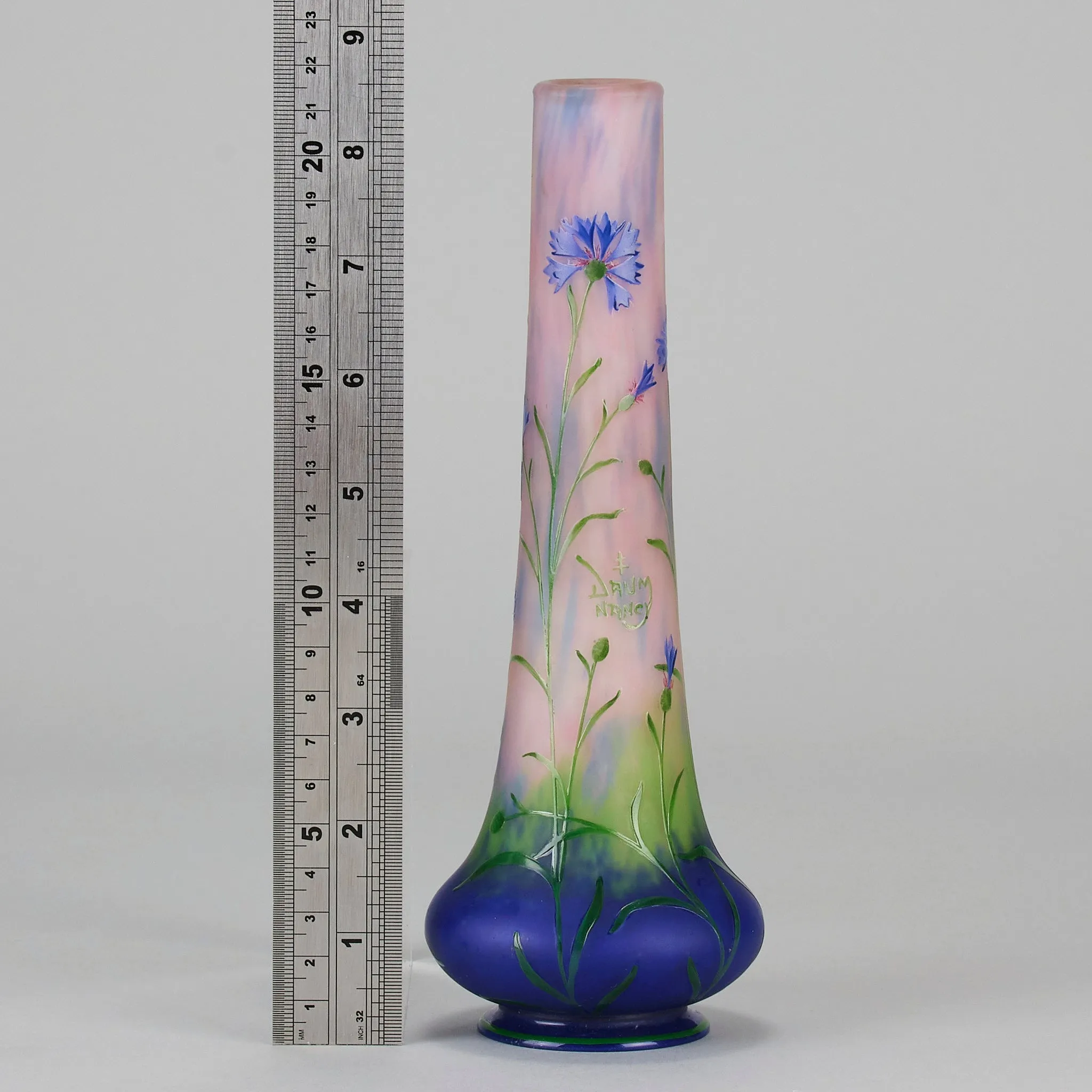 "Cornflower Vase" by Daum Frères