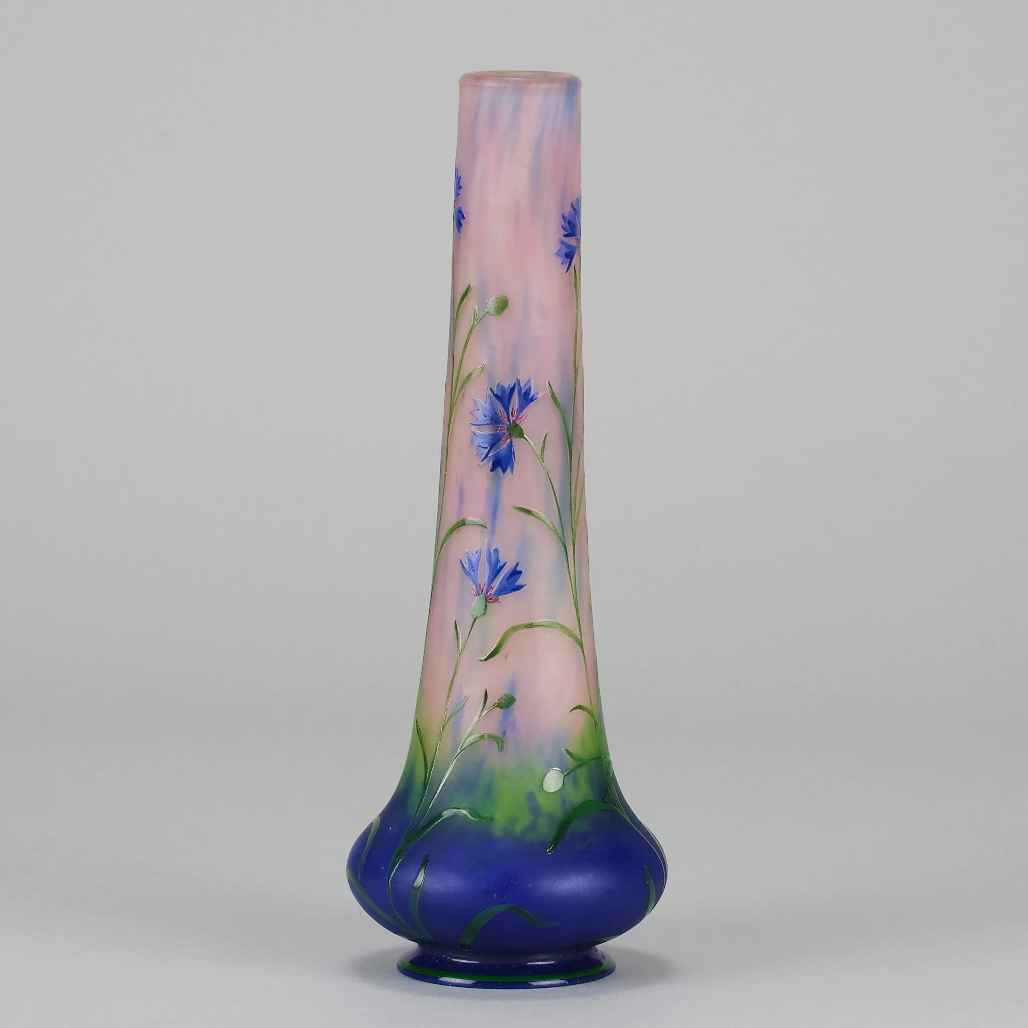 "Cornflower Vase" by Daum Frères