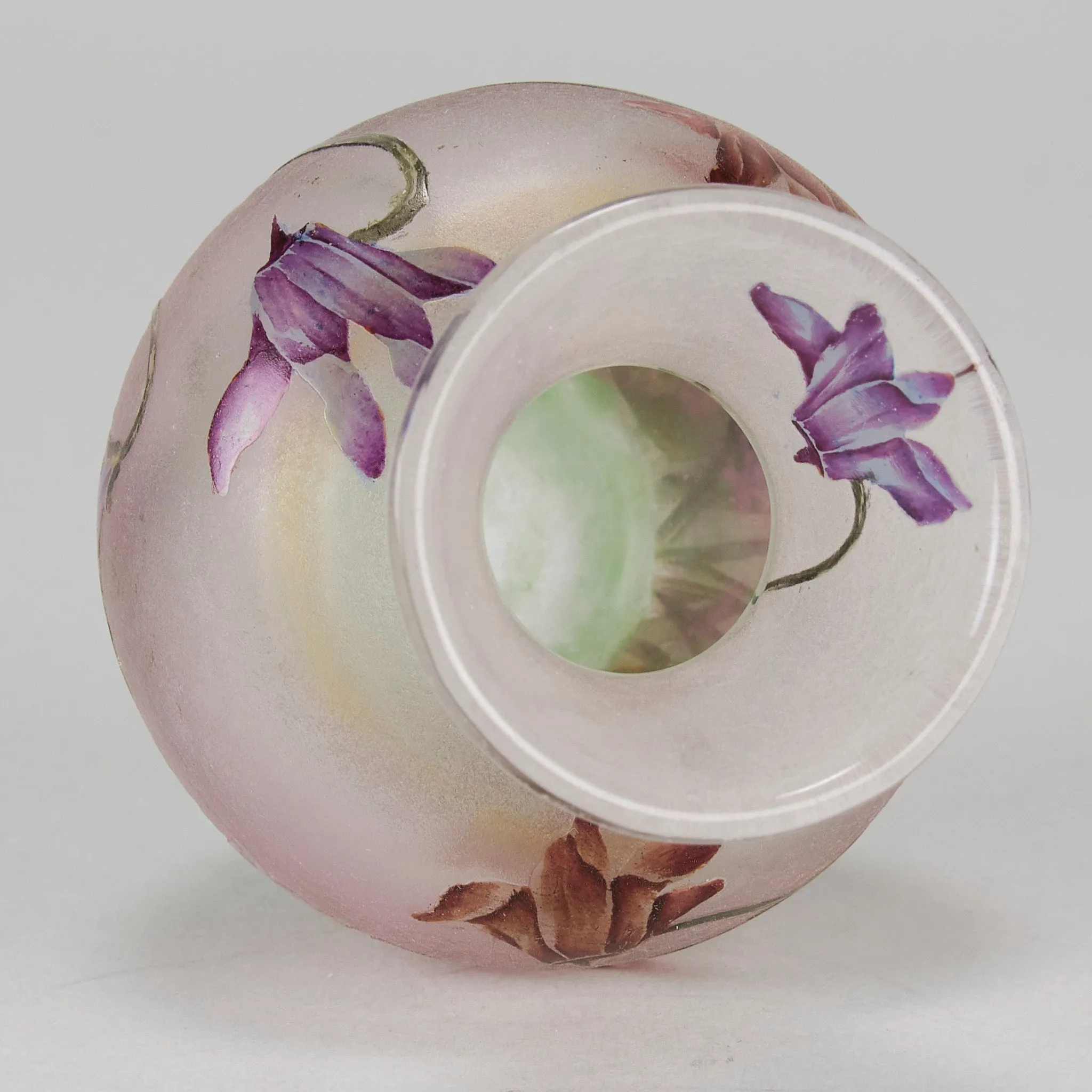 "Cyclamen Vase" by Daum Frères