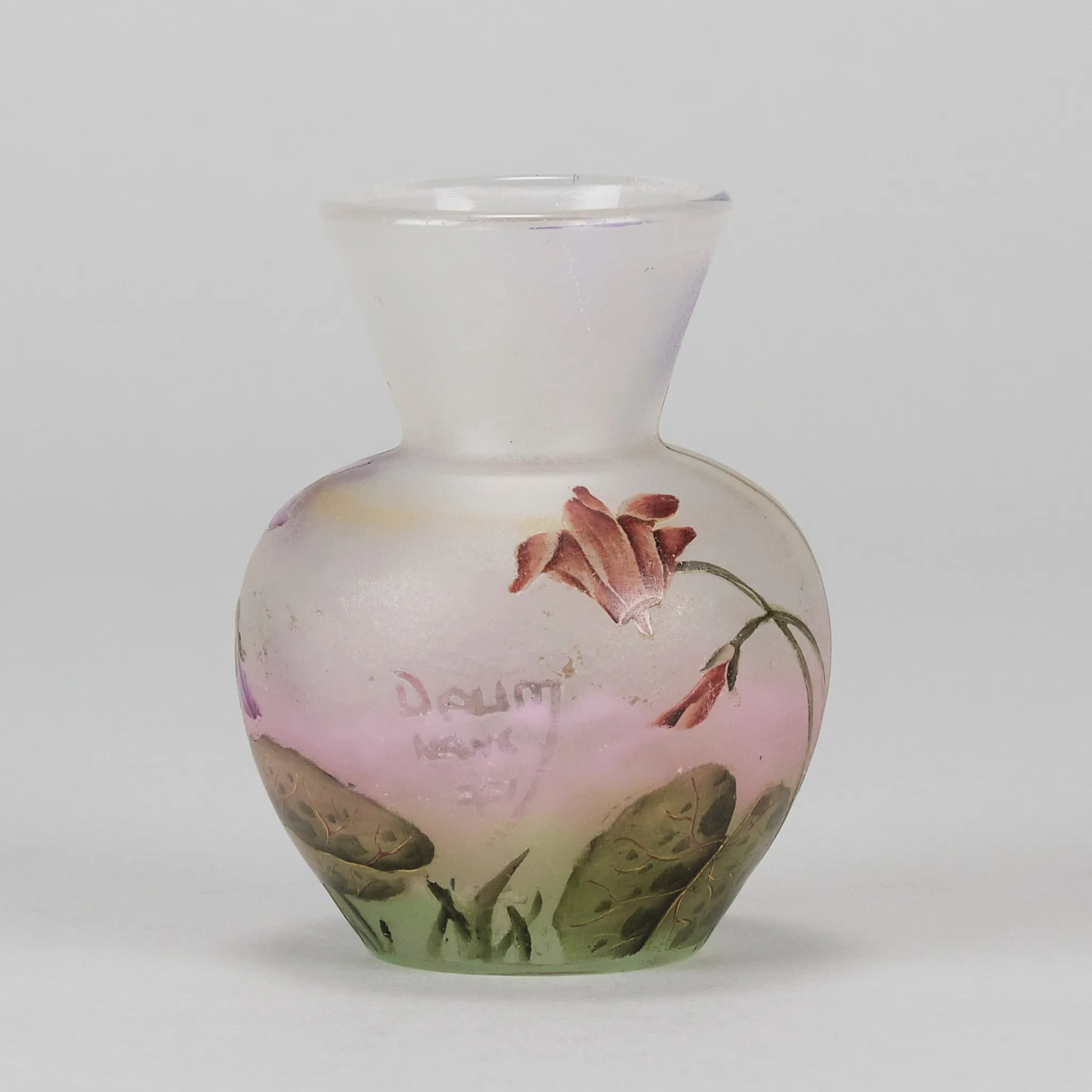 "Cyclamen Vase" by Daum Frères