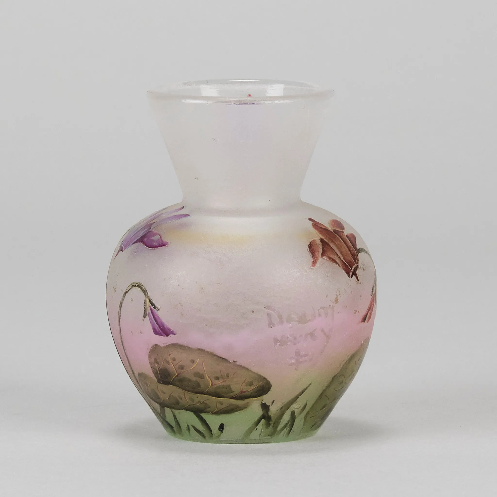 "Cyclamen Vase" by Daum Frères