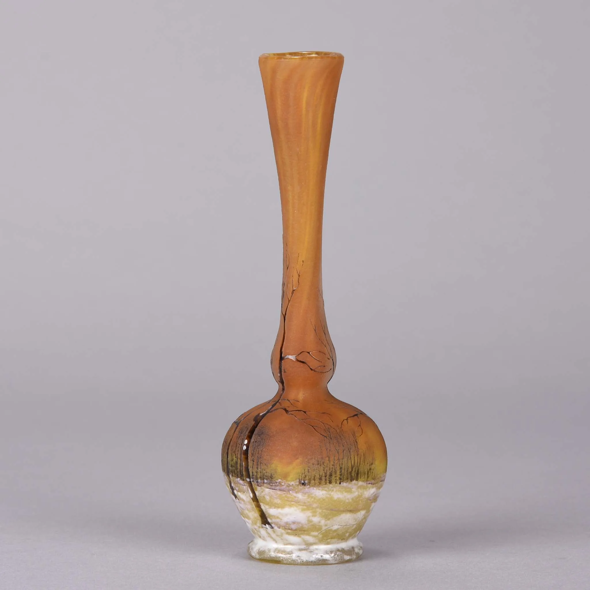 "Deep Winter" vase by Daum Frères