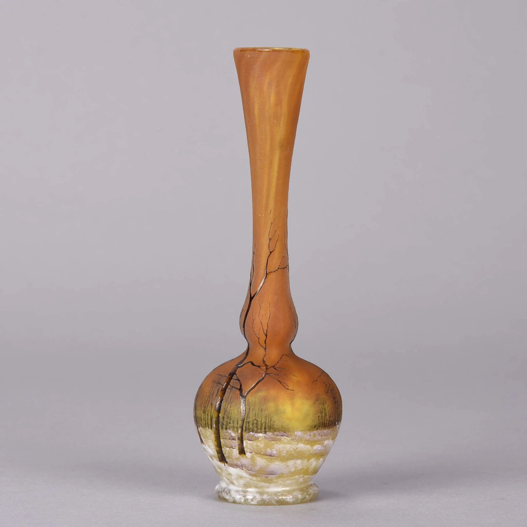 "Deep Winter" vase by Daum Frères