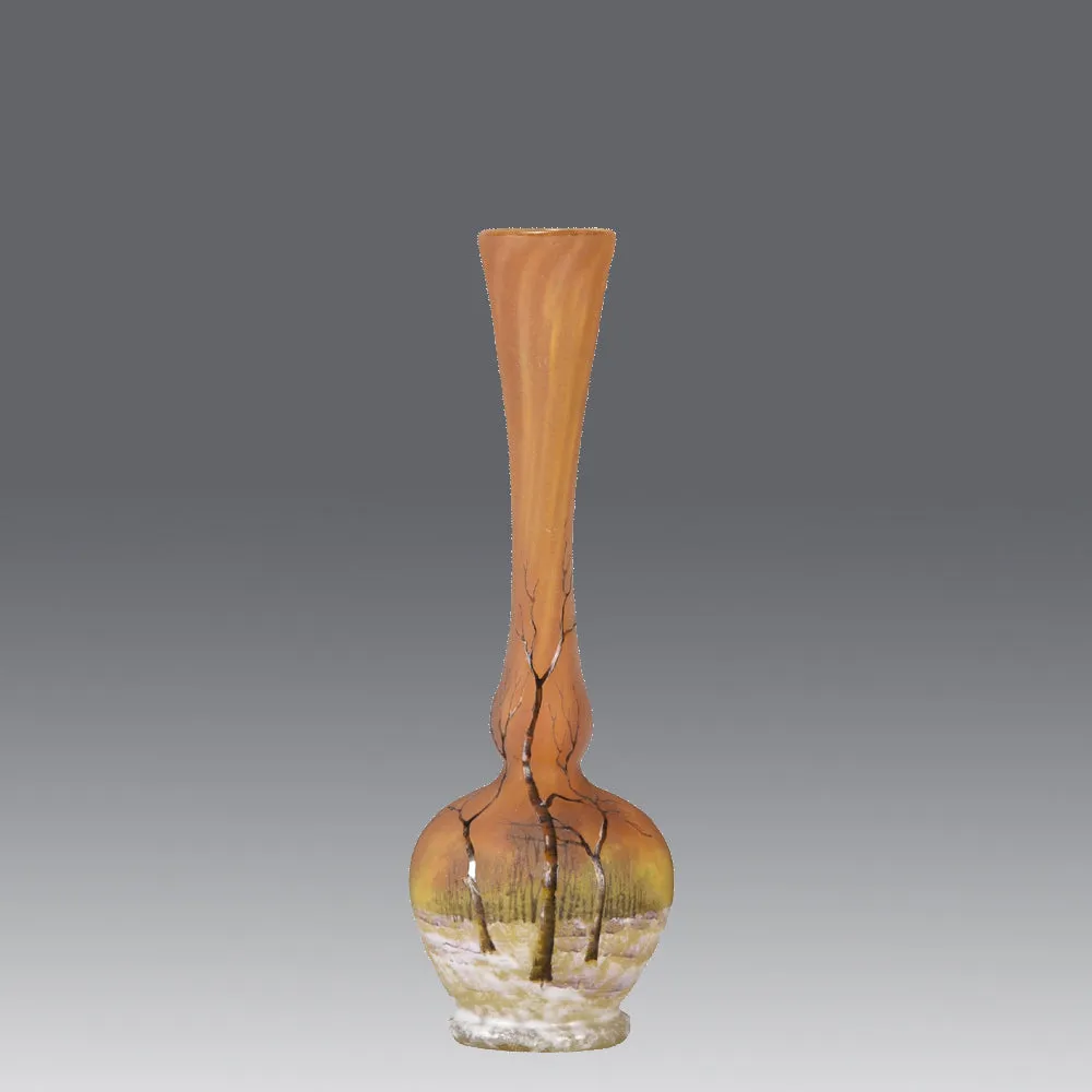 "Deep Winter" vase by Daum Frères