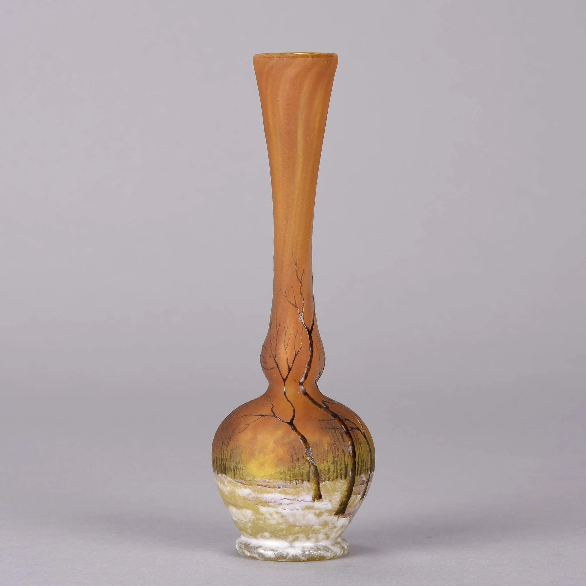 "Deep Winter" vase by Daum Frères