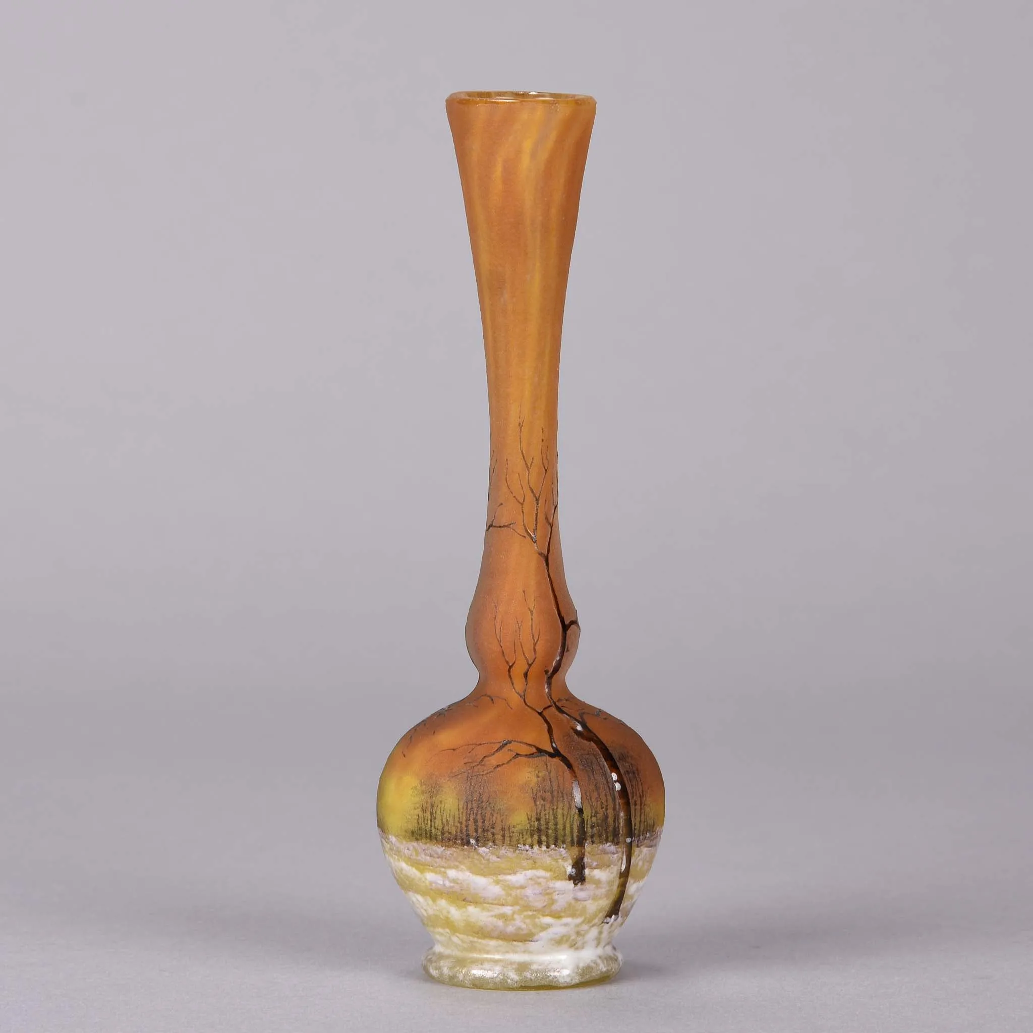 "Deep Winter" vase by Daum Frères