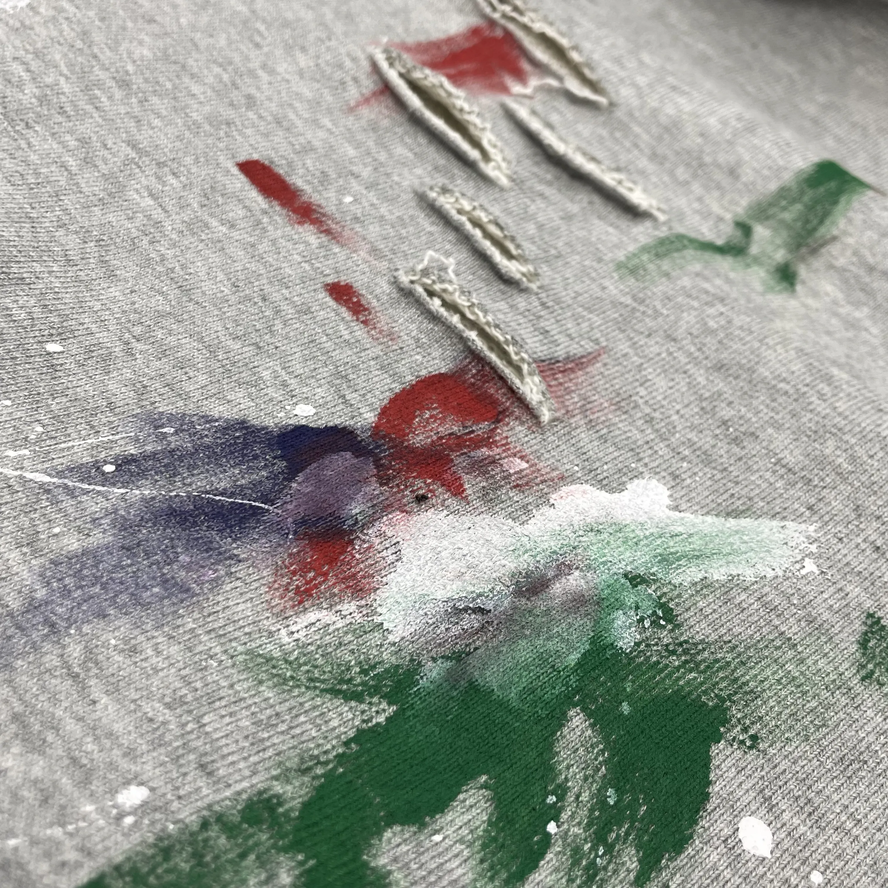 "DISTRESSED PAINTED" HOODIE