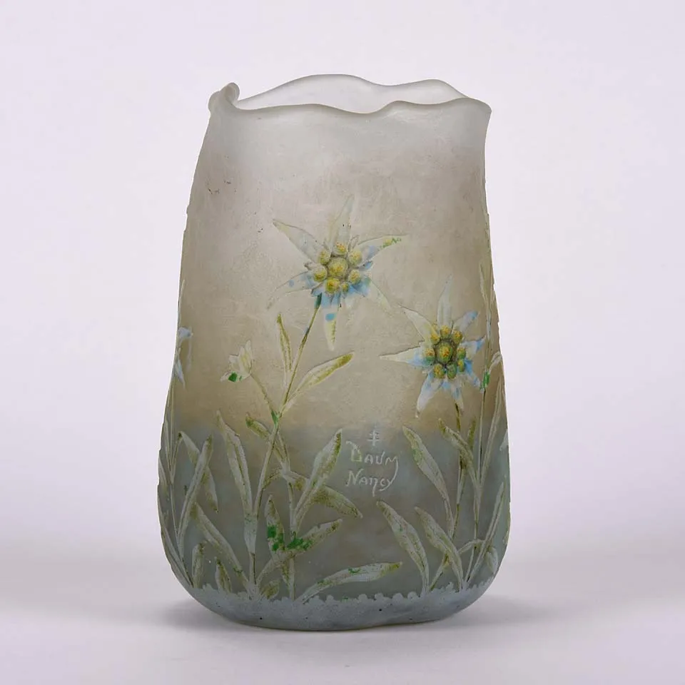 "Edelweiss Vase" by Daum Freres