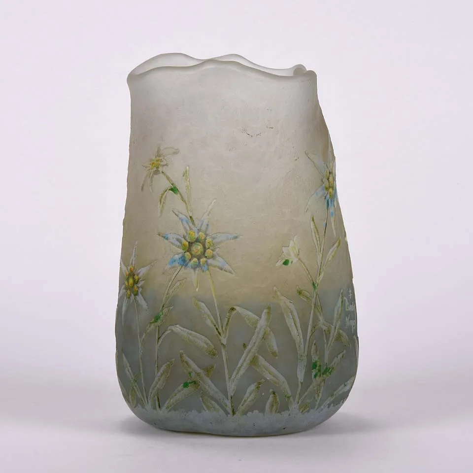 "Edelweiss Vase" by Daum Freres