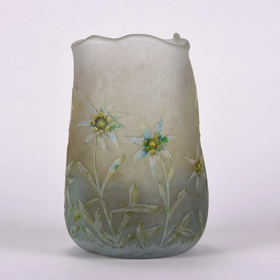 "Edelweiss Vase" by Daum Freres