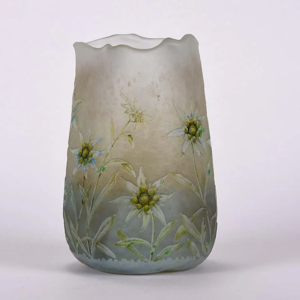 "Edelweiss Vase" by Daum Freres