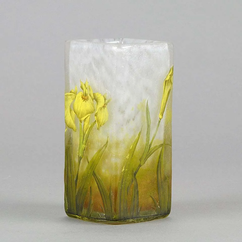 "Iris Flower Vase" by Daum Frères