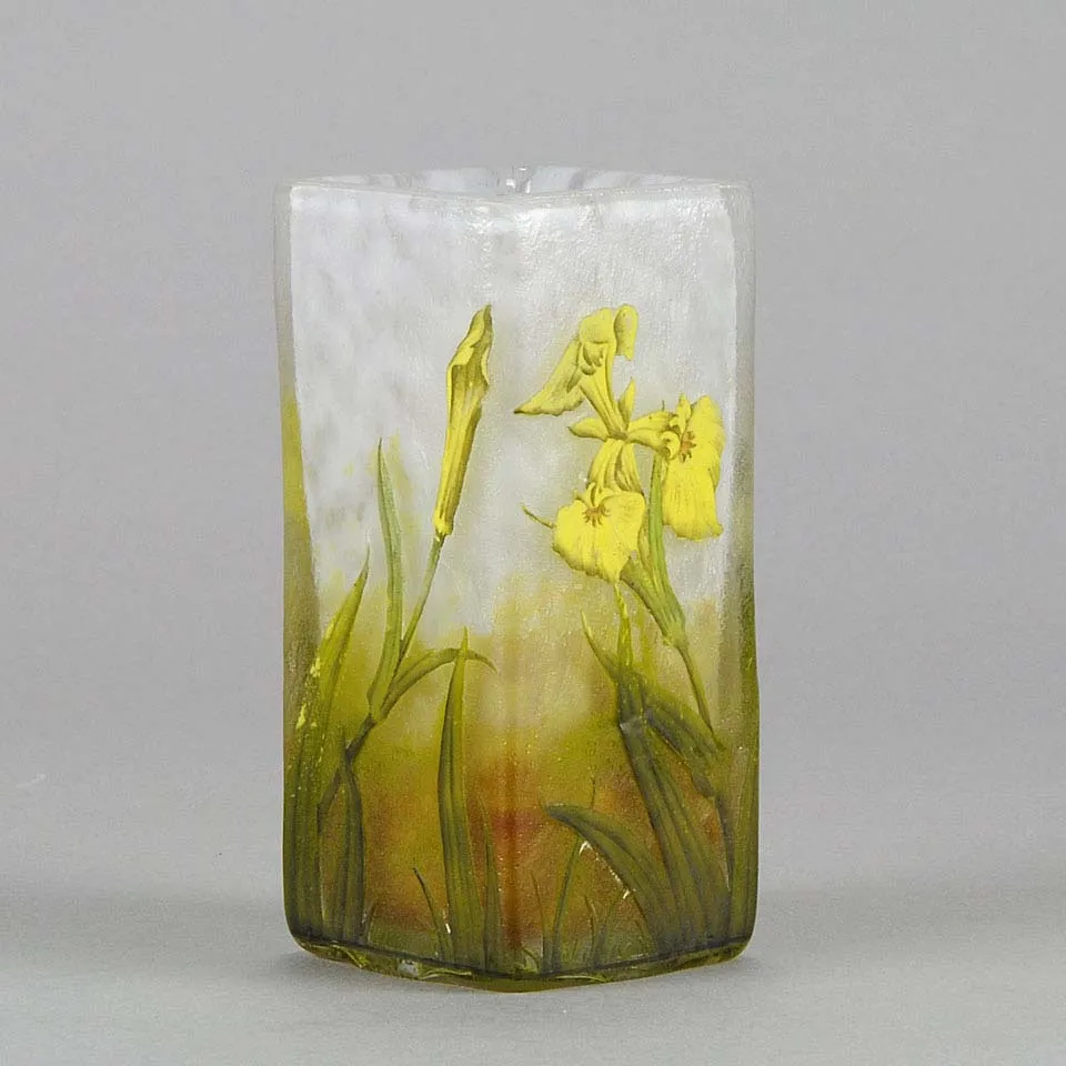 "Iris Flower Vase" by Daum Frères