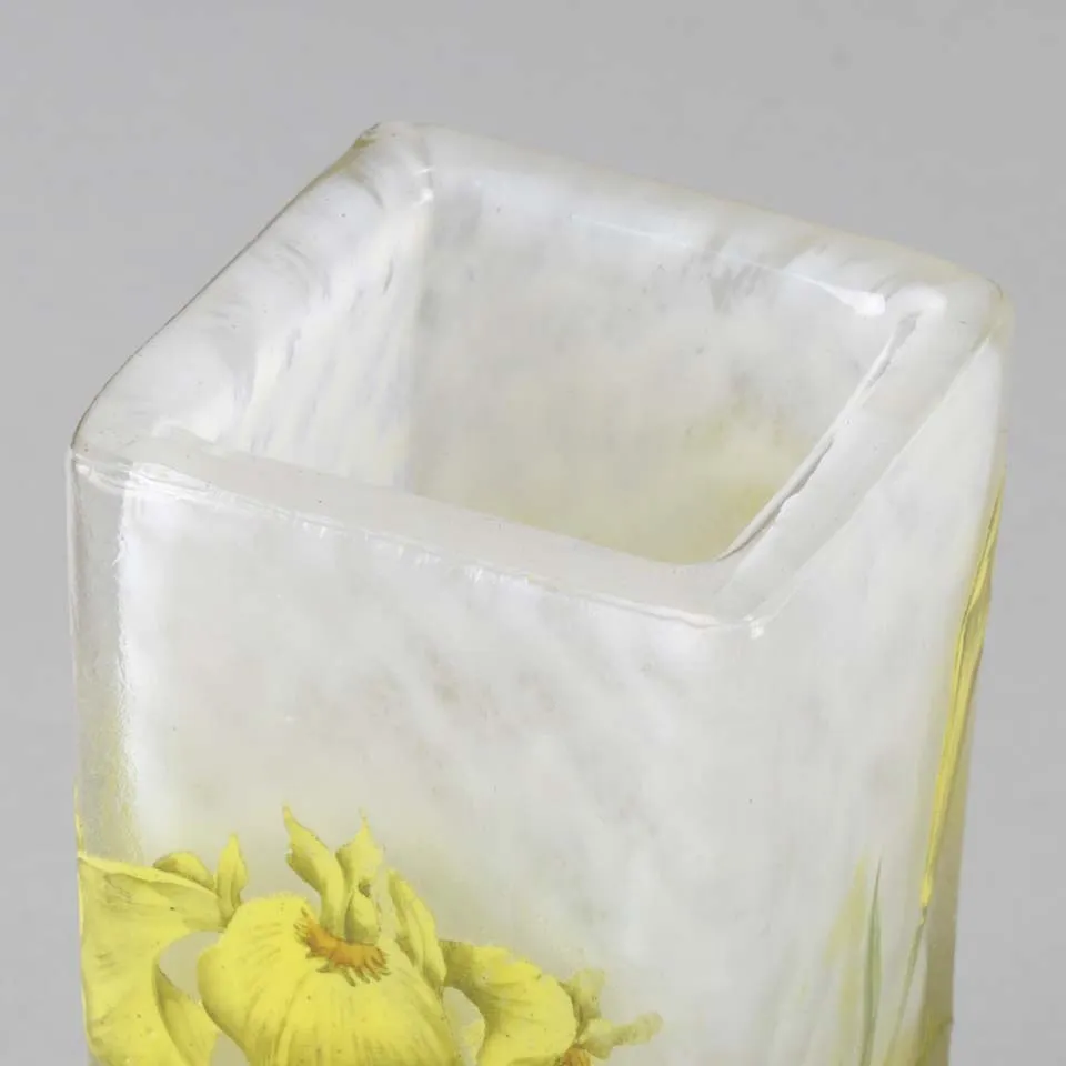 "Iris Flower Vase" by Daum Frères