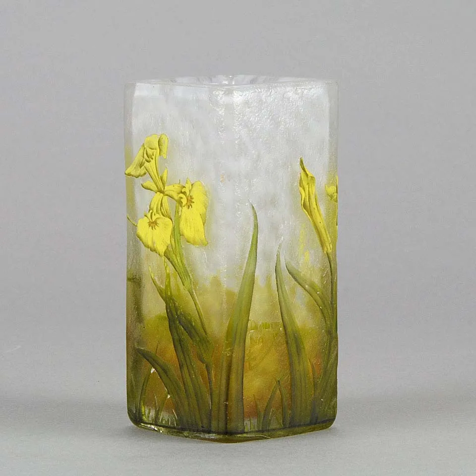 "Iris Flower Vase" by Daum Frères