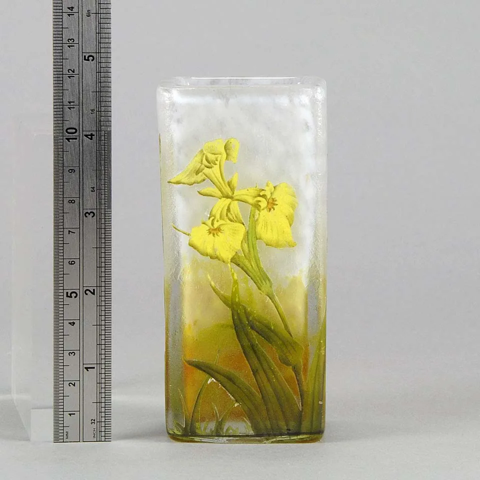 "Iris Flower Vase" by Daum Frères