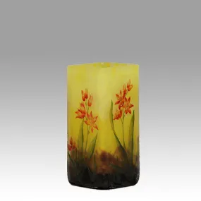 "Montbretia Vase" by Daum Freres