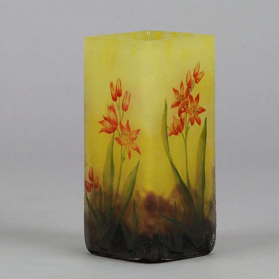 "Montbretia Vase" by Daum Freres