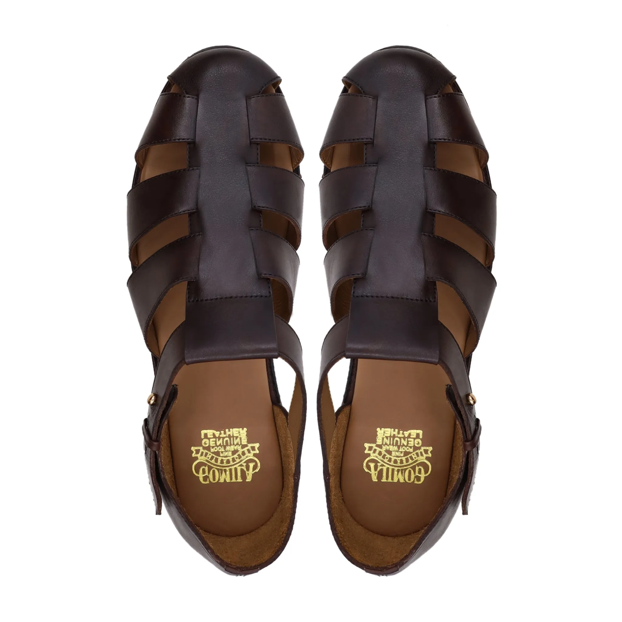 Rahma - Men's Brown Calf Leather Sandal